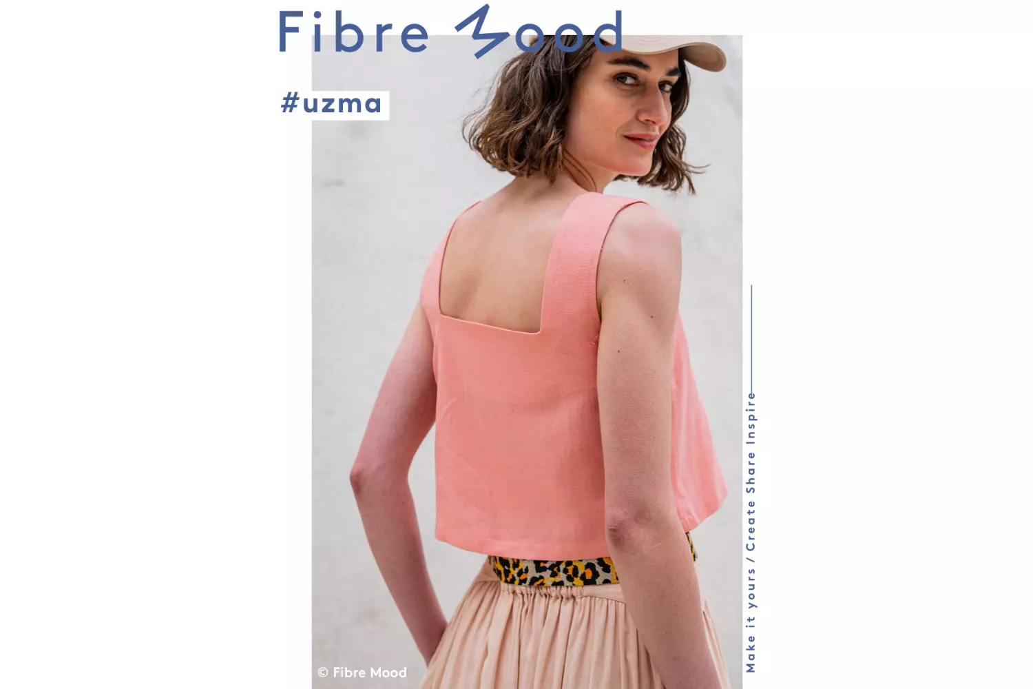 Fibre Mood 23 Uzma - Leinen-Viskose Mix in Uni apricot - Ökotex 100 – Bild 6