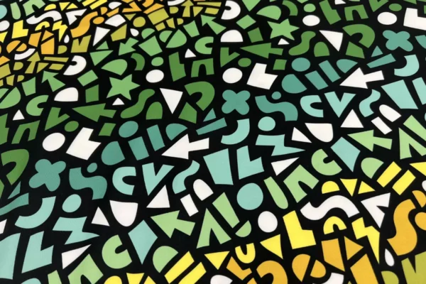 Albstoffe Bade- und Sportstoff von Hamburger Liebe MOSAIC GRÜN