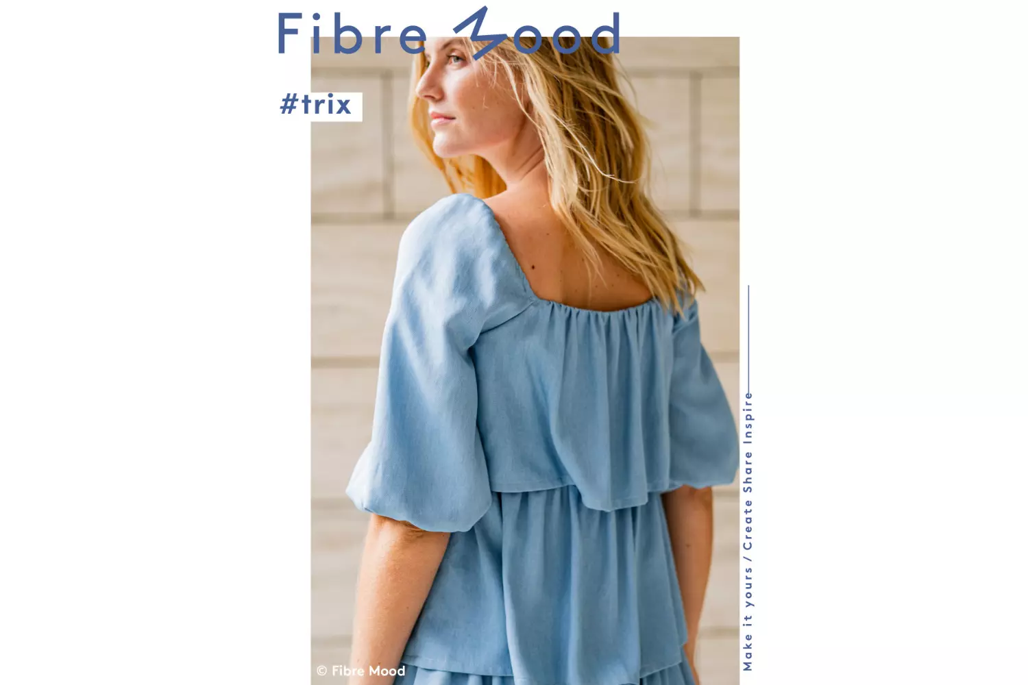 Fibre Mood 23 Trix, Vivienne - Tencel Stoff Denim jeansblau - Ökotex 100 – Bild 9