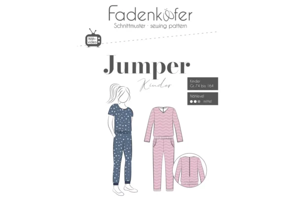Papierschnittmuster Fadenkäfer Jumper Kinder