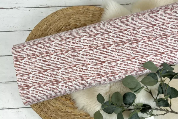 Bio Musselin Stoff / Double Gauze glatt - Vintage Streifen in rost