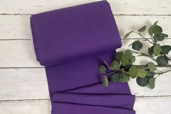 Bündchen Stoff - Uni helllila - 35cm Schlauchware Öko-Tex-100