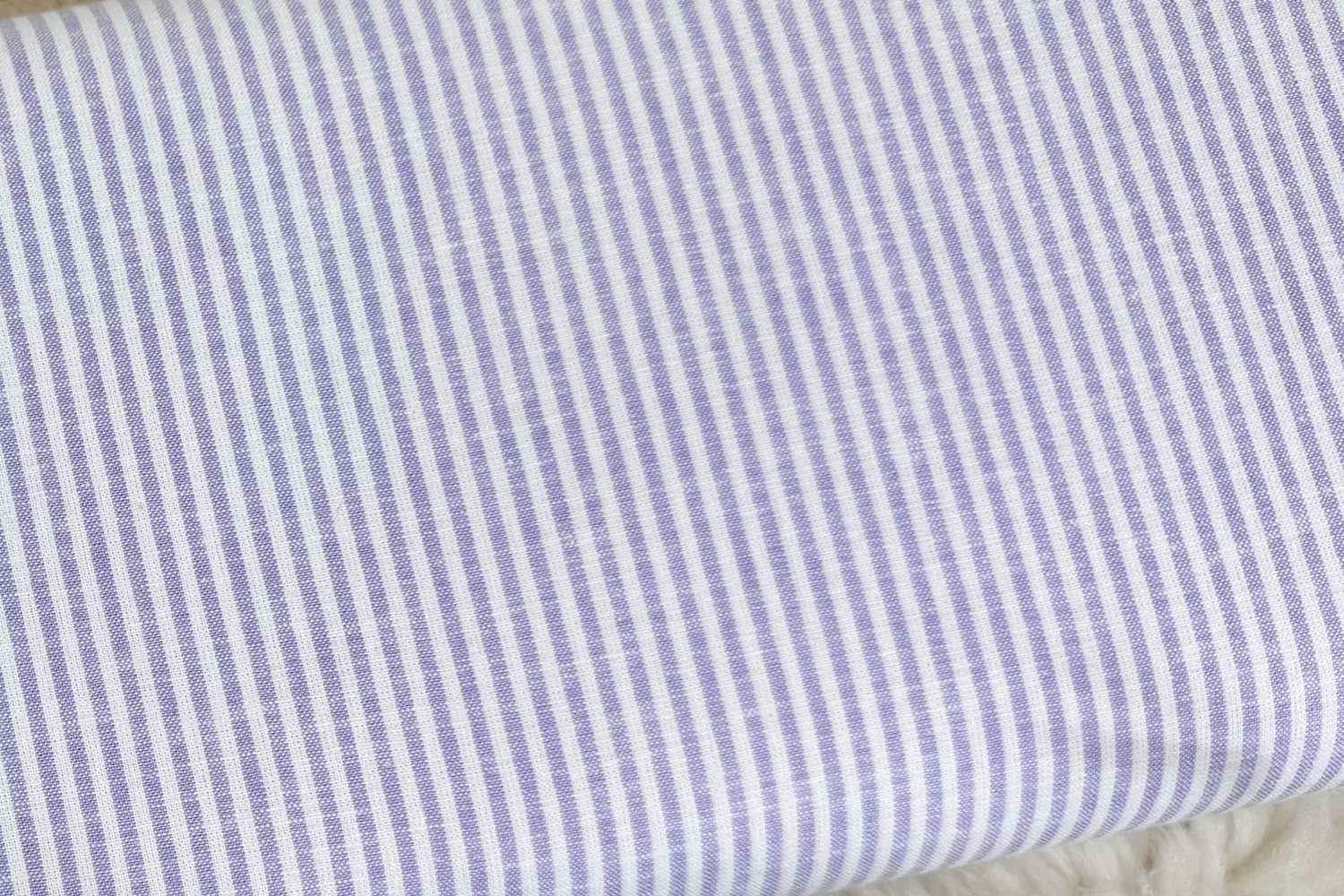 Leinen Baumwoll Stoff - Streifen Muster in anthrazit, beige, kiwi, mint, flieder, jeansblau - Öko-Tex-100 – Bild 13