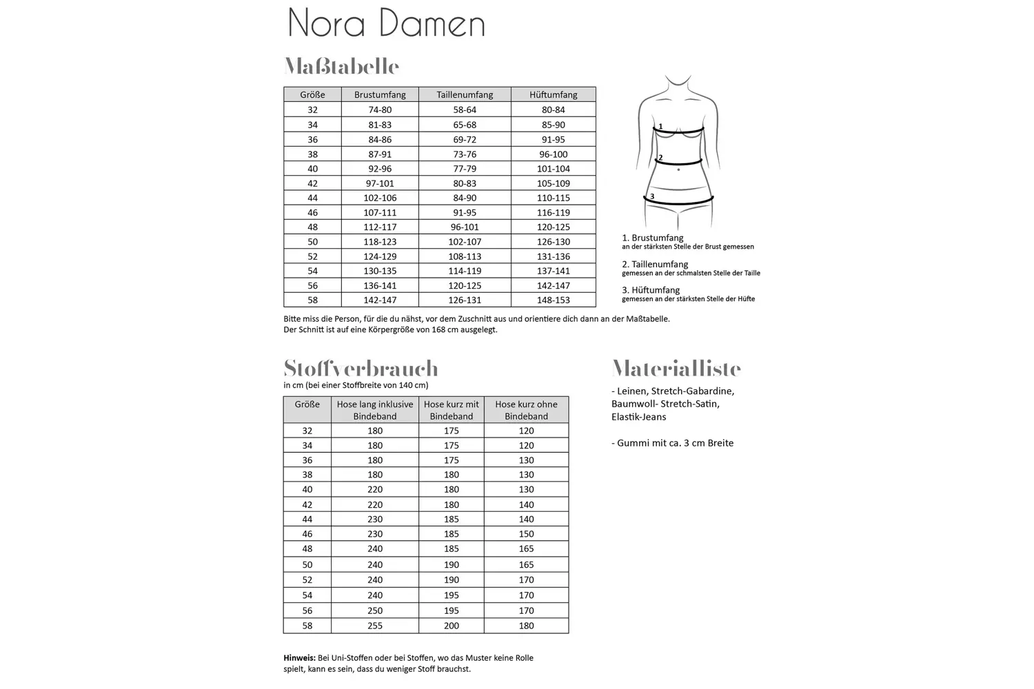 Papierschnittmuster Fadenkäfer Hose Nora Damen – Bild 3