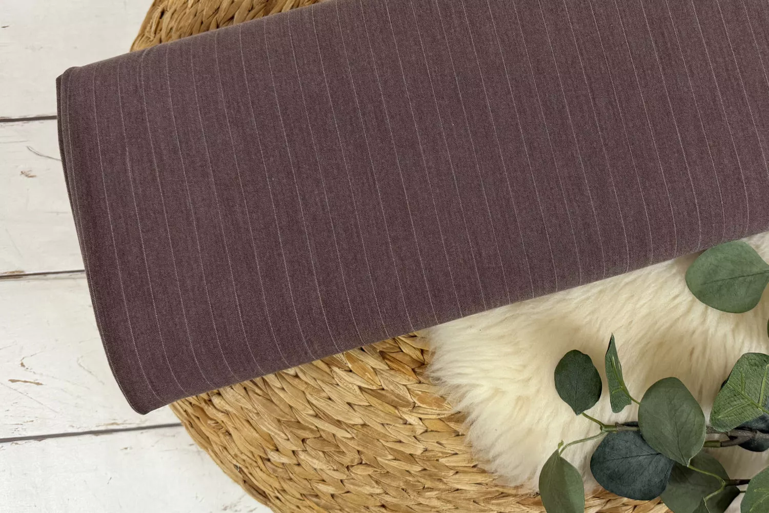 Hosenstoff Anzugstoff Stretch Nadelstreifen 15mm - verschiedene Farben – Bild 12