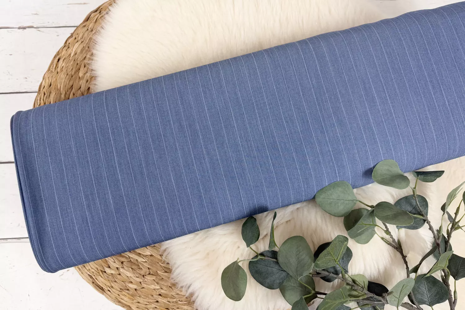 Hosenstoff Anzugstoff Stretch Nadelstreifen 15mm - verschiedene Farben – Bild 8