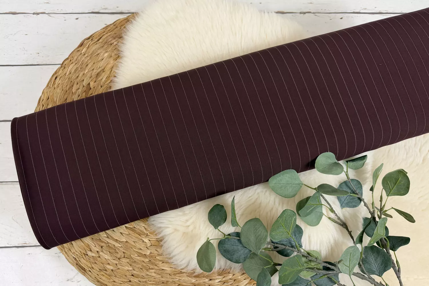 Hosenstoff Anzugstoff Stretch Nadelstreifen 15mm - verschiedene Farben – Bild 10