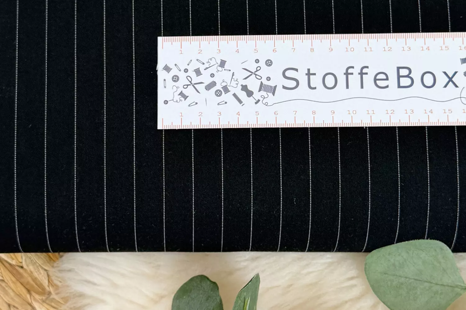 Hosenstoff Anzugstoff Stretch Nadelstreifen 15mm - verschiedene Farben – Bild 4