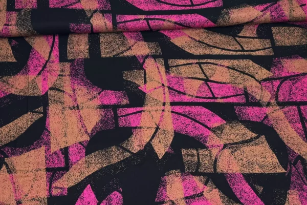 Viskose Stoff - Nature Shapes by Thorsten Berger in pink
