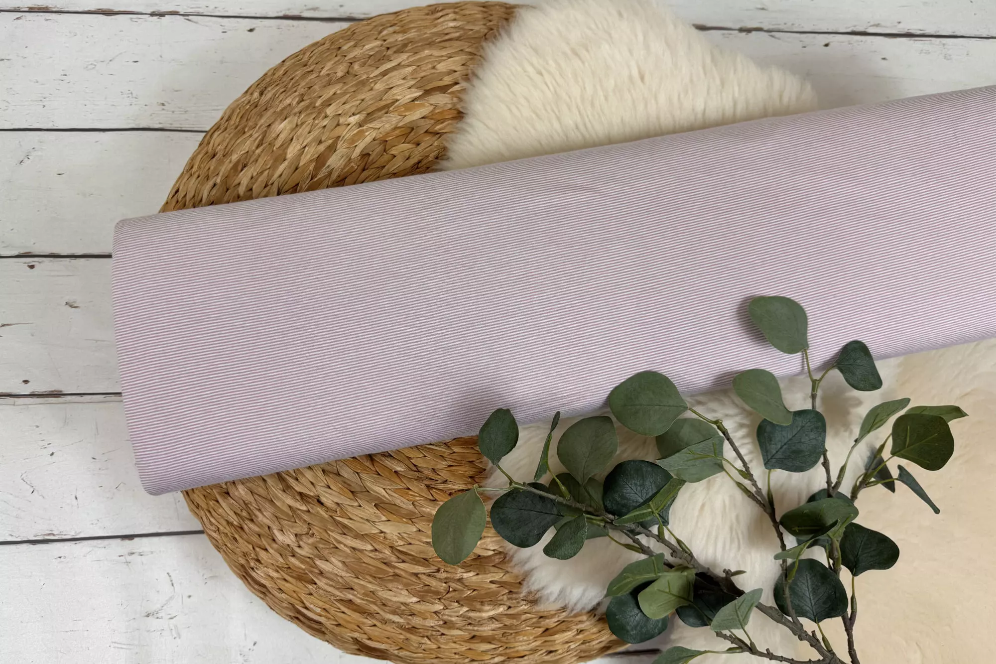 Jersey Stoff mit 1mm schmalen Streifen in verschiedenen Farben – Öko-Tex 100 – Bild 13
