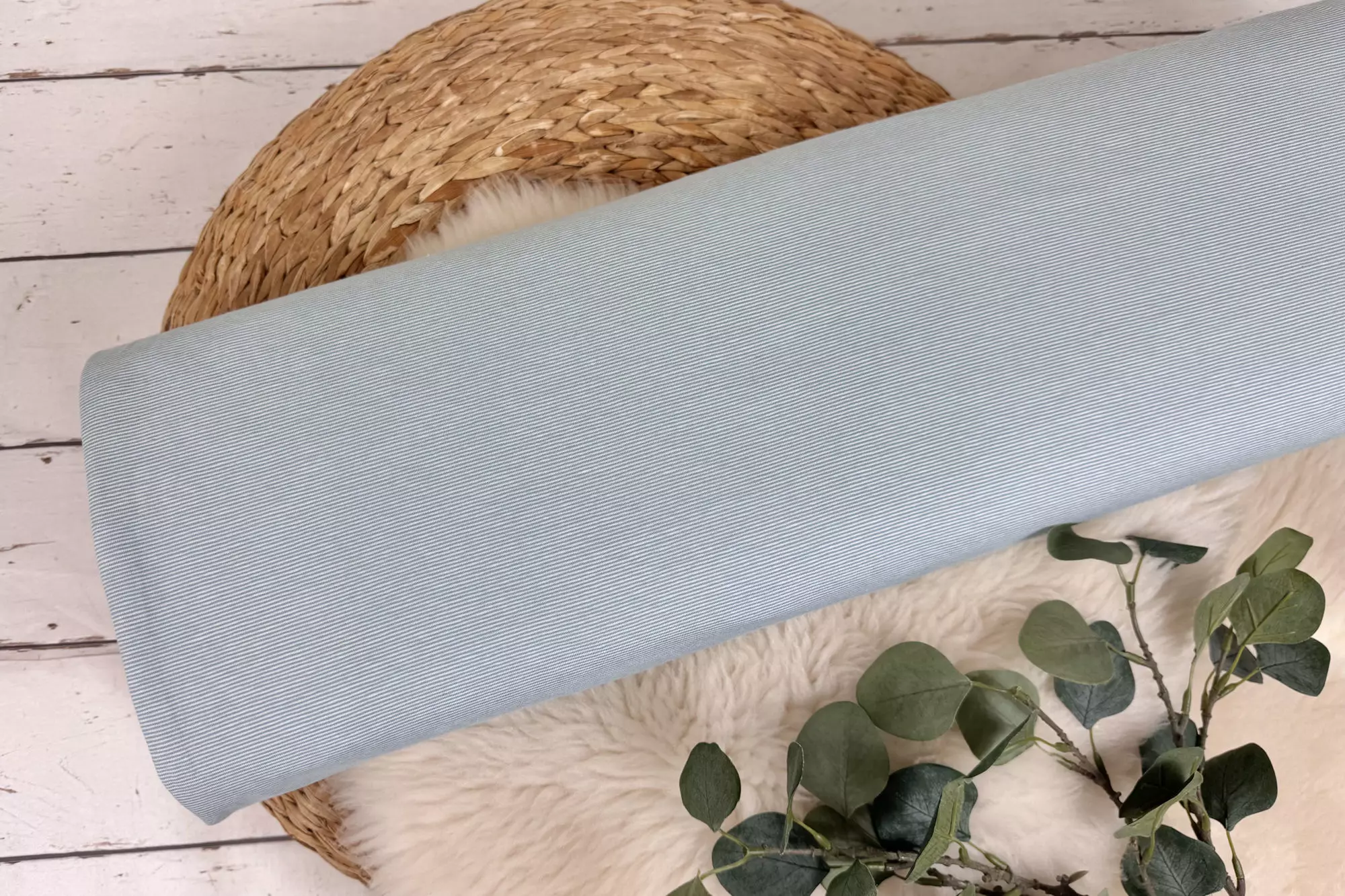 Jersey Stoff mit 1mm schmalen Streifen in verschiedenen Farben – Öko-Tex 100 – Bild 11