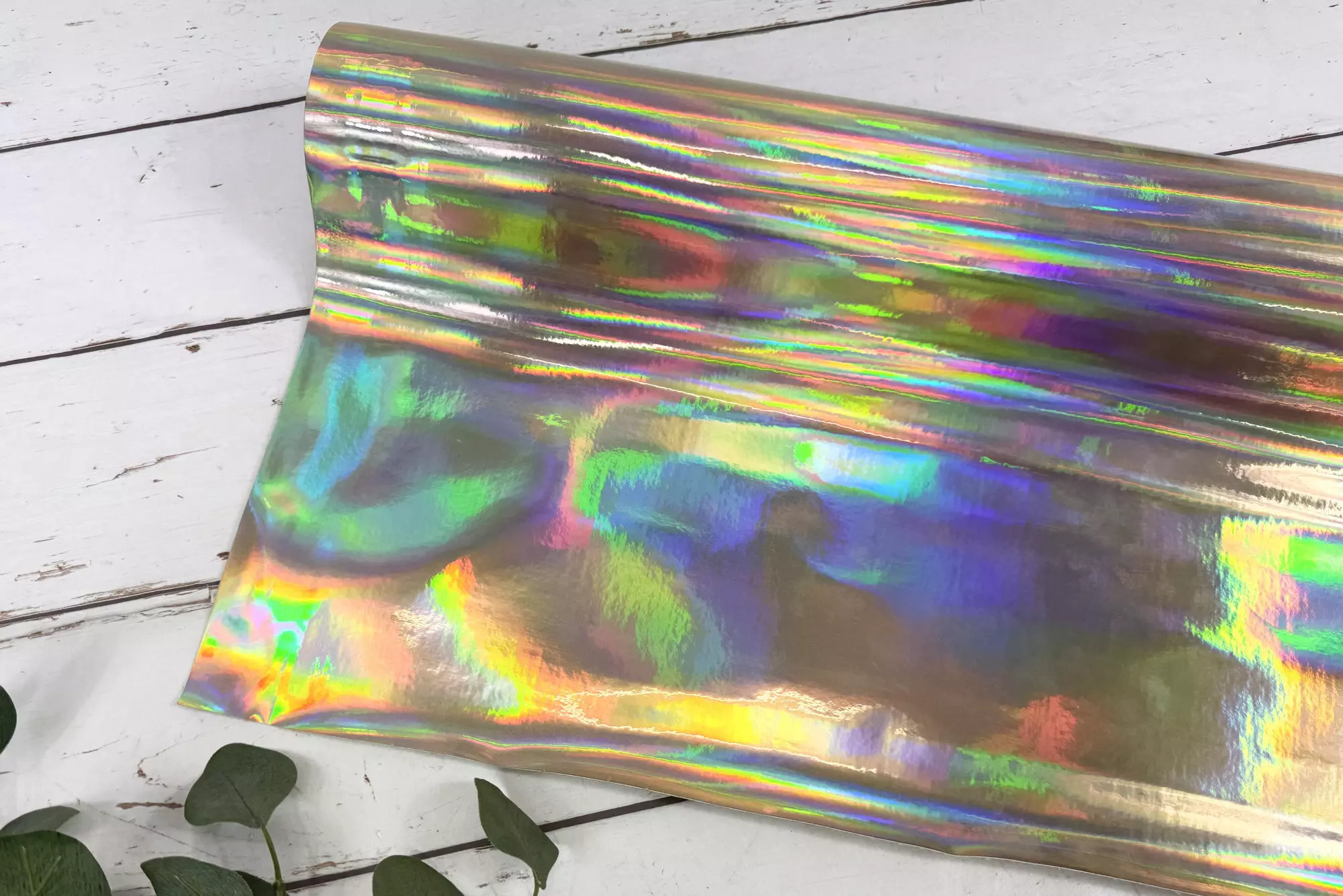 Laminierter TPU-Stoff mit Spiegeleffekt Taschenstoff gold von Katia