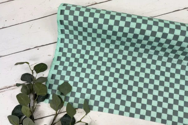 Stoff Bubble Chess Board Taschenstoff mint von Katia