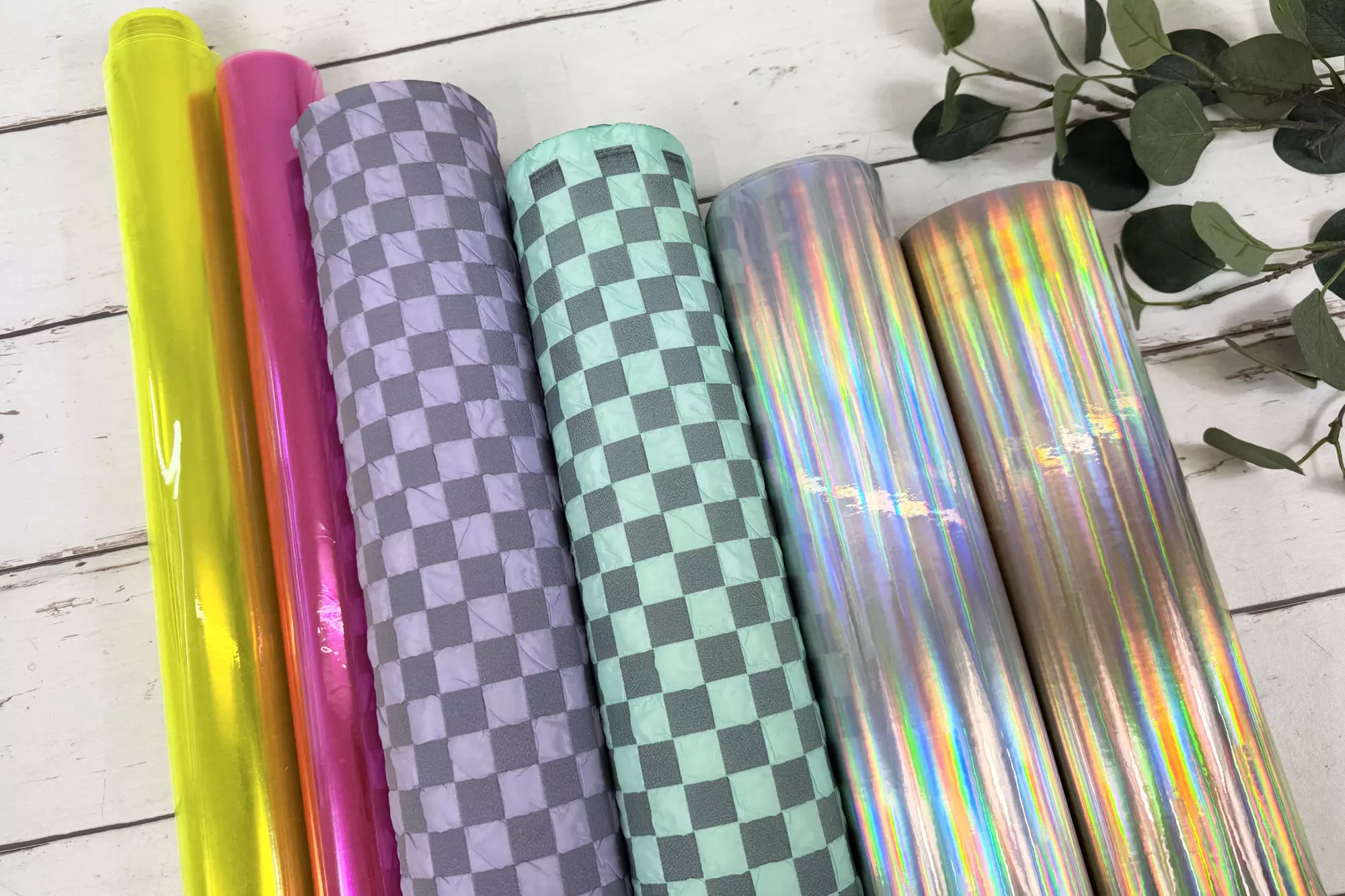 Translucent PVC-Folie Taschenstoff neon gelb von Katia – Bild 2