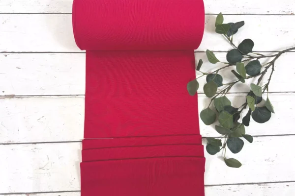 Bündchen Öko-Tex-100 - Uni dunkelpink