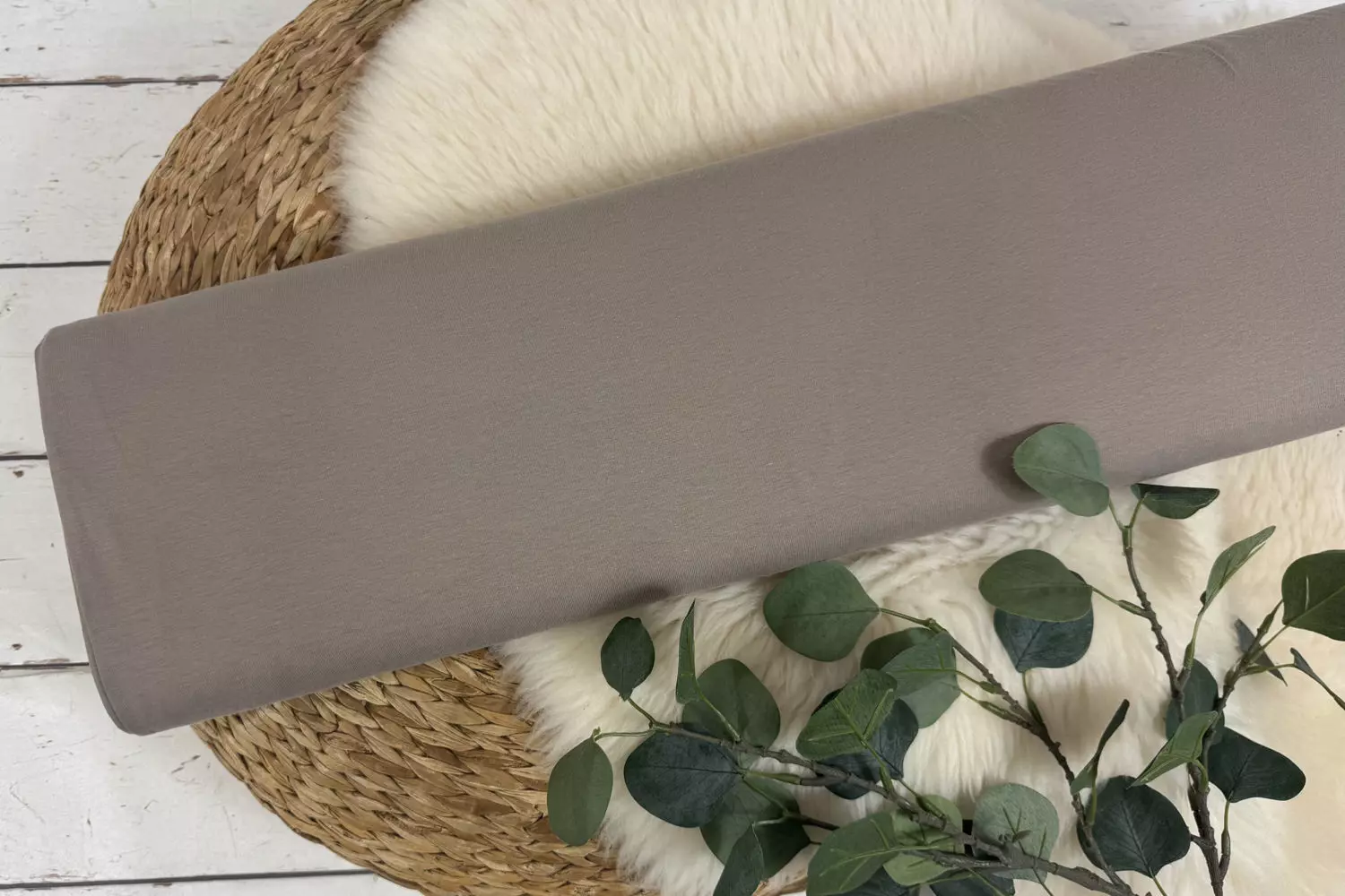 French Terry Stoff - Uni (versch. Farben) - Öko-Tex-100 – Bild 4