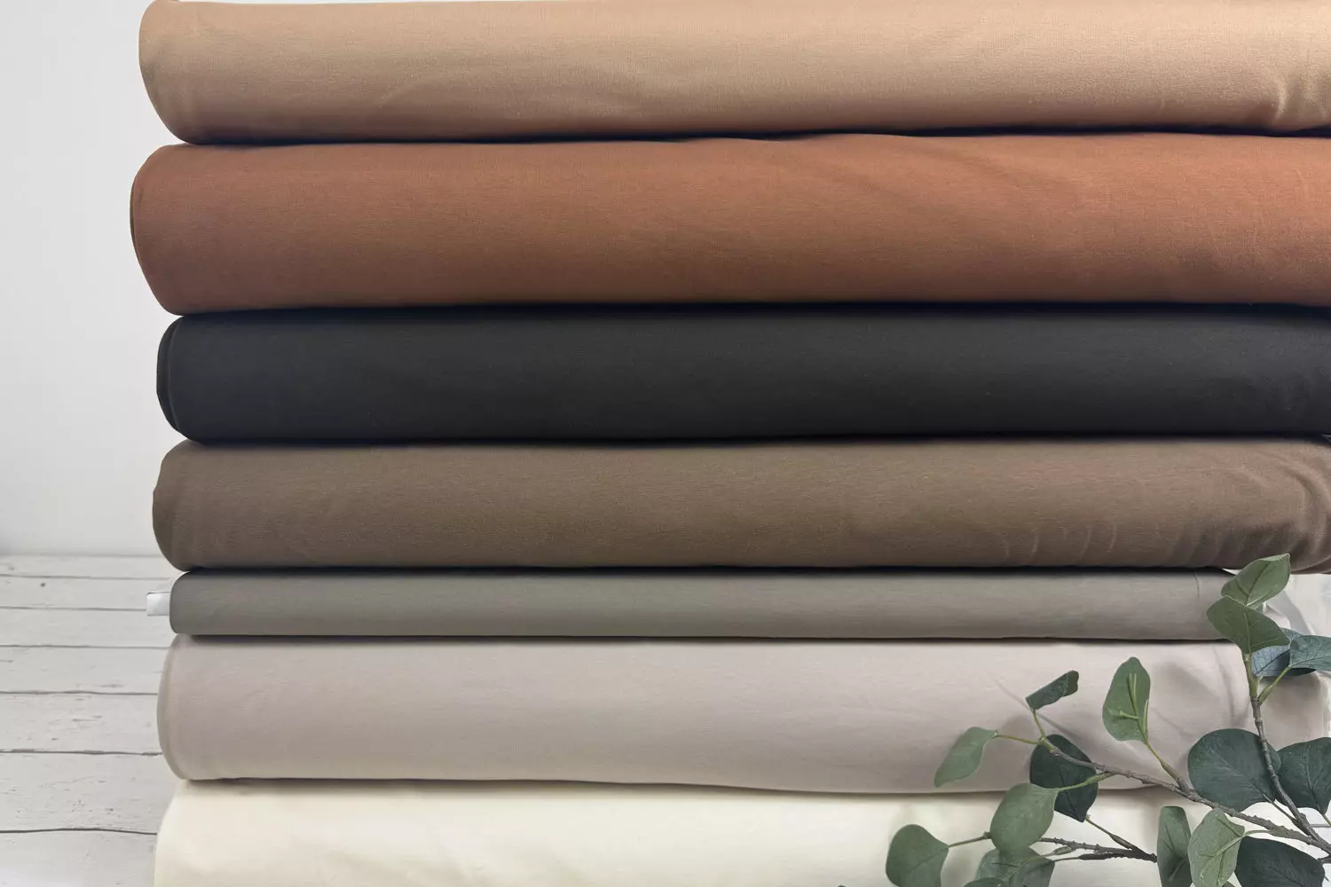 angerauter Sweatstoff - Uni beige, taupe, braun und sand (versch. Farben) Öko-Tex-100 Wintersweat